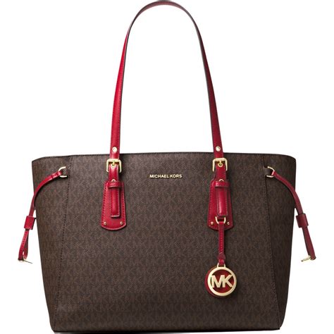 michael kors zip top|michael kors voyager tote.